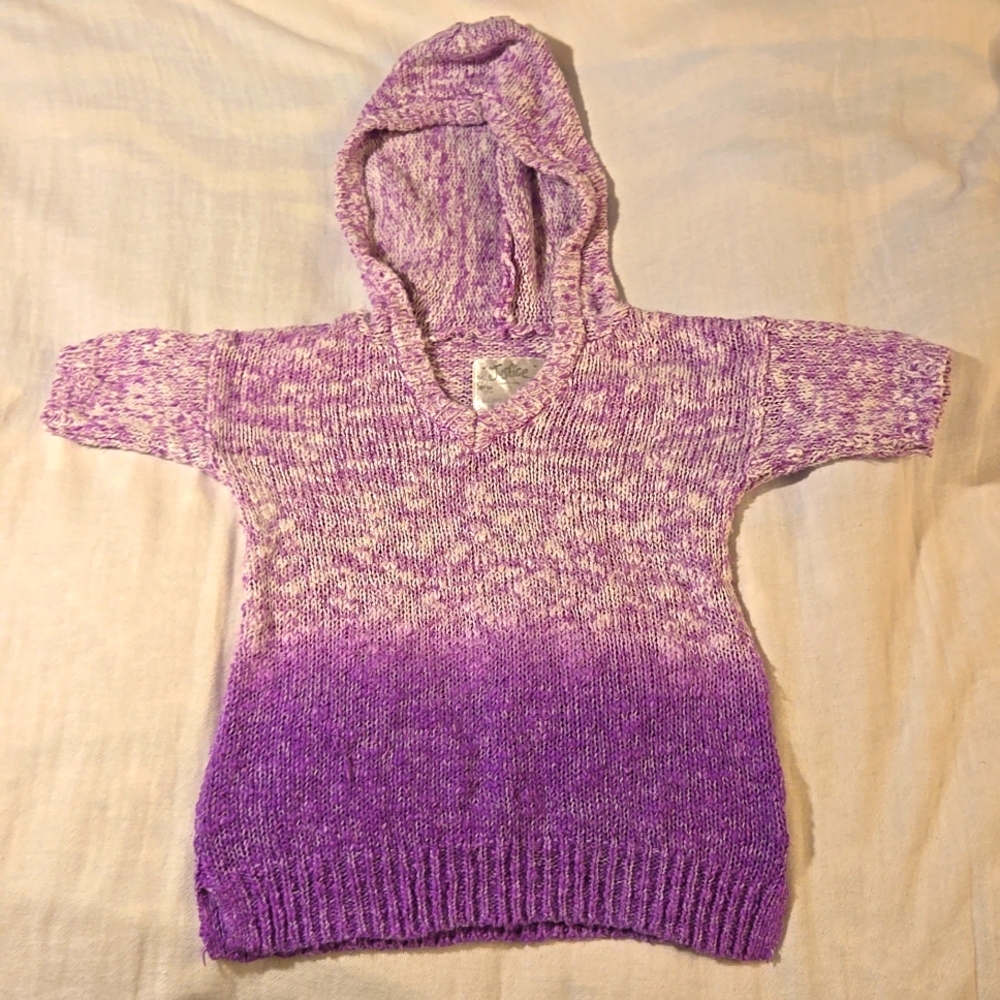 Justice size 7‎ girls short sleeved hooded sweater